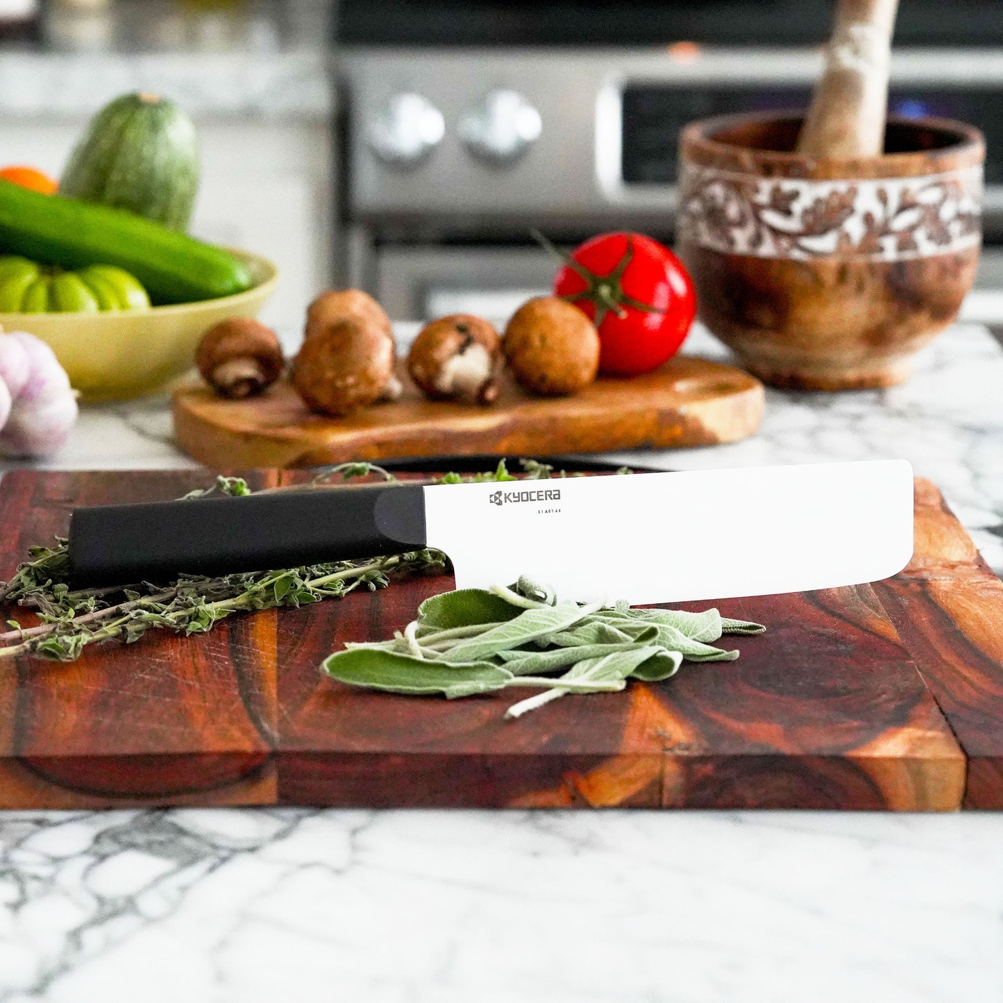 Kyocera INNOVATIONwhite 6" Ceramic Nakiri Knife