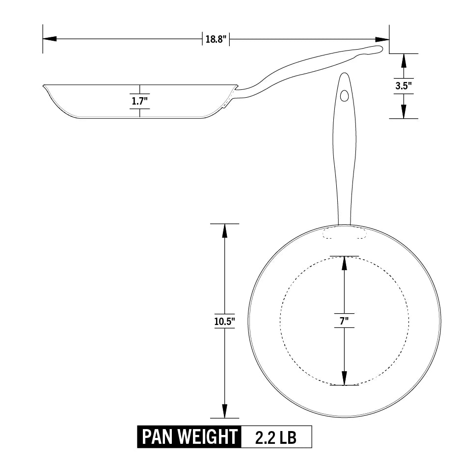 Heritage Steel Titanium Series Fry Pan (10.5")