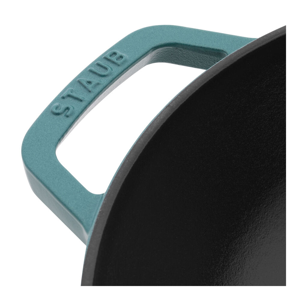 Staub Cast Iron 12" Perfect Pan Wok with Rack (8 colors)