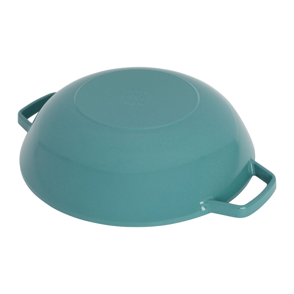 Staub Cast Iron 12" Perfect Pan Wok with Rack (8 colors)
