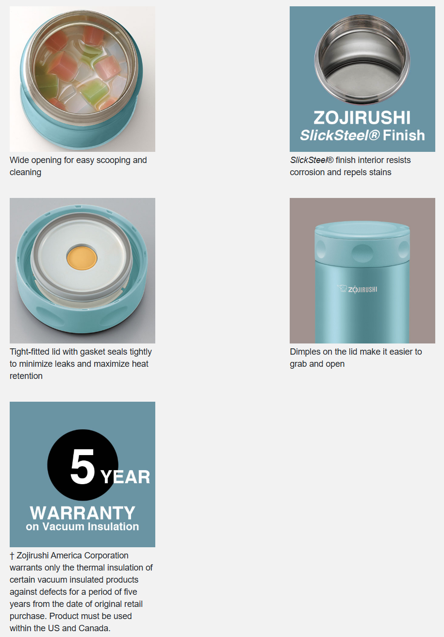 Zojirushi Stainless Steel Food Jar 25 oz. (2 colors)
