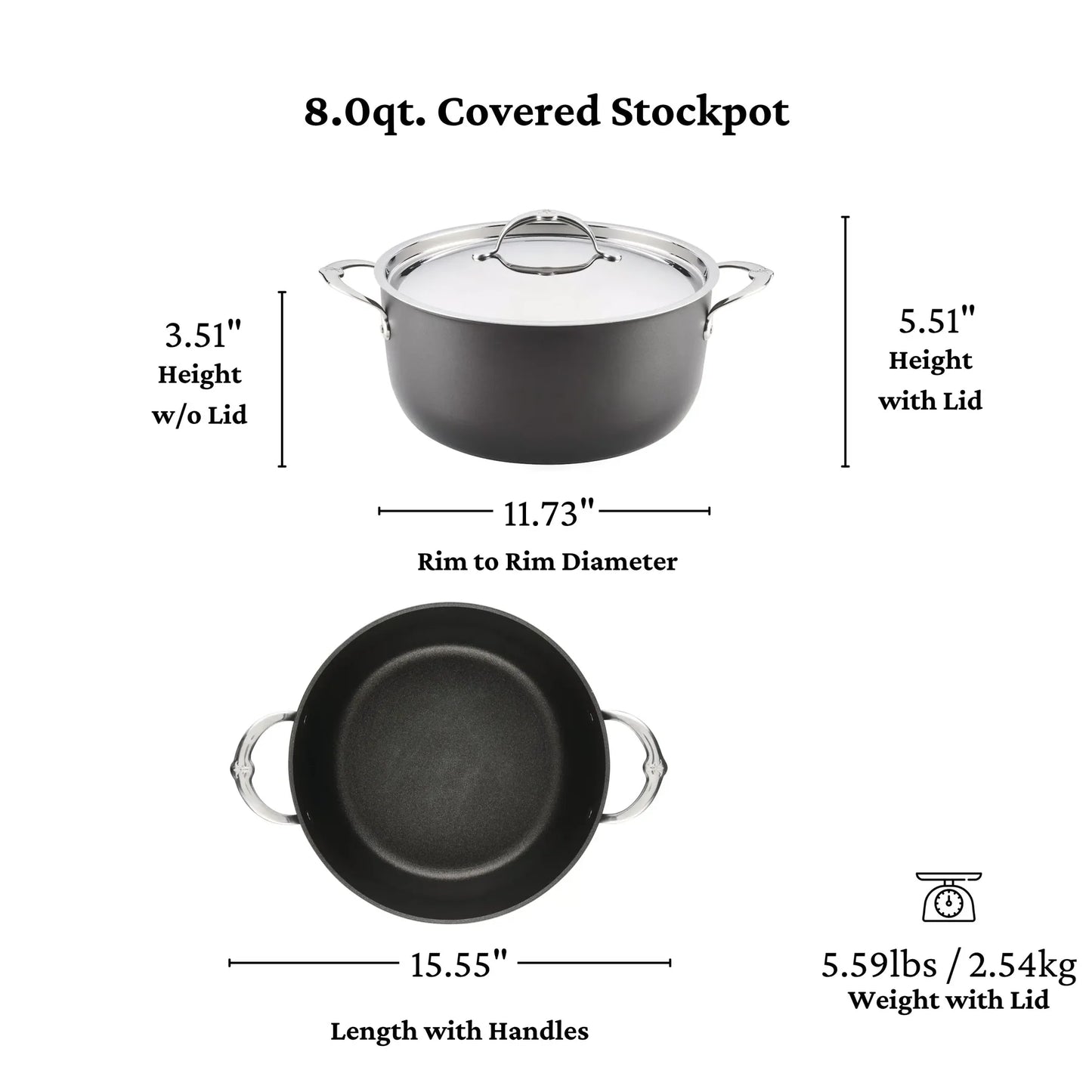 Hestan TITUM Fusion Nonstick Stock Pot (8-Quart)