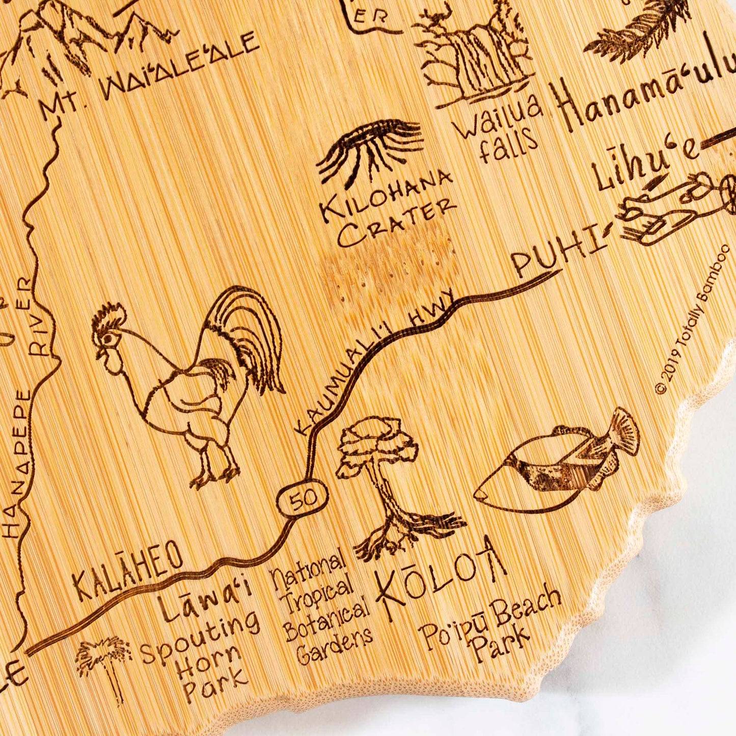 Totally Bamboo Kaua'i Bamboo Serving & Cutting Board