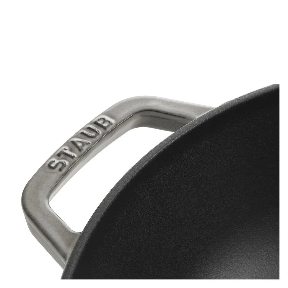 Staub Cast Iron 12" Perfect Pan Wok with Rack (8 colors)