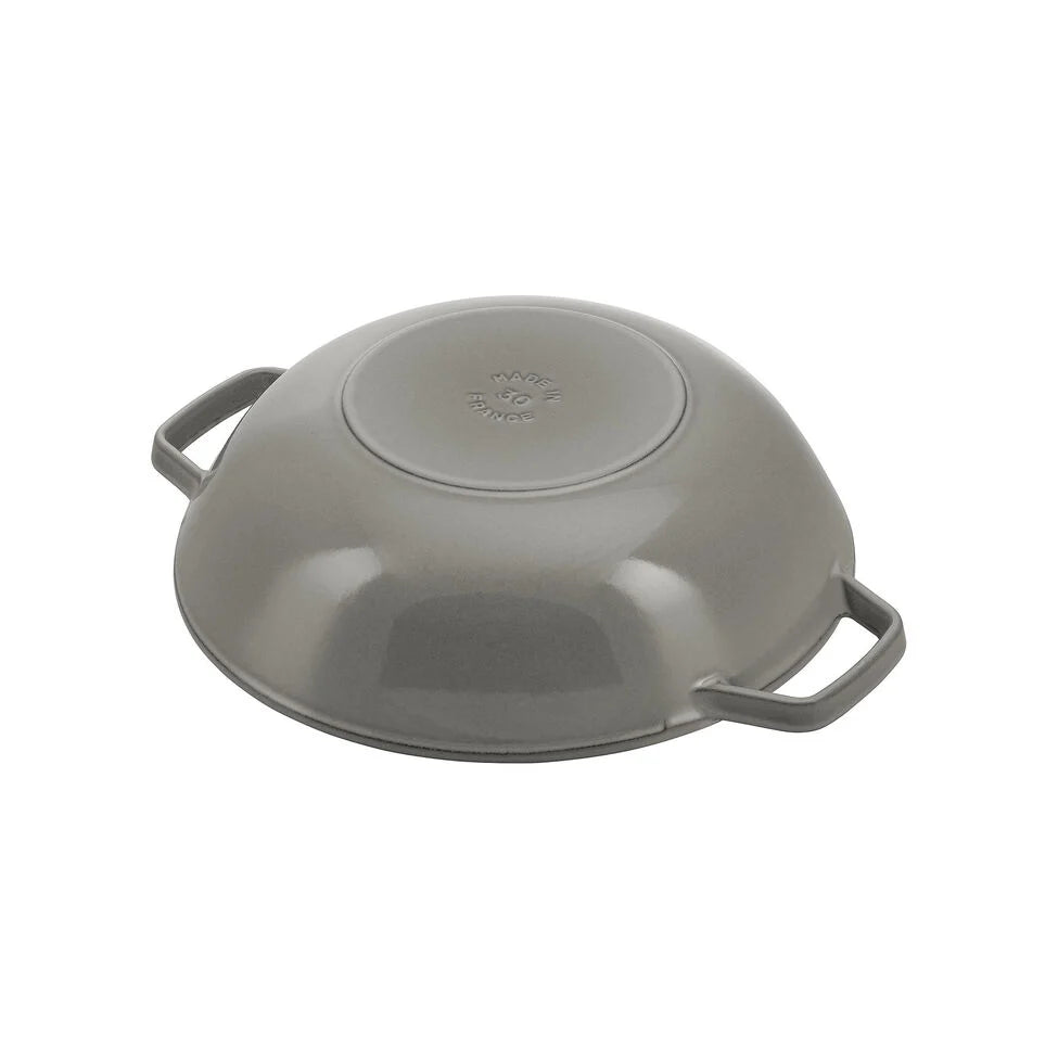 Staub Cast Iron 12" Perfect Pan Wok with Rack (8 colors)
