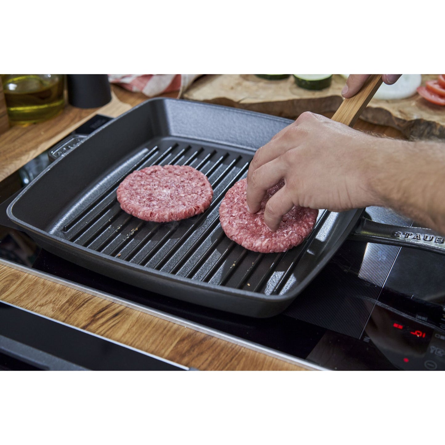 Staub Cast Iron 12" Square Grill Pan (8 colors)