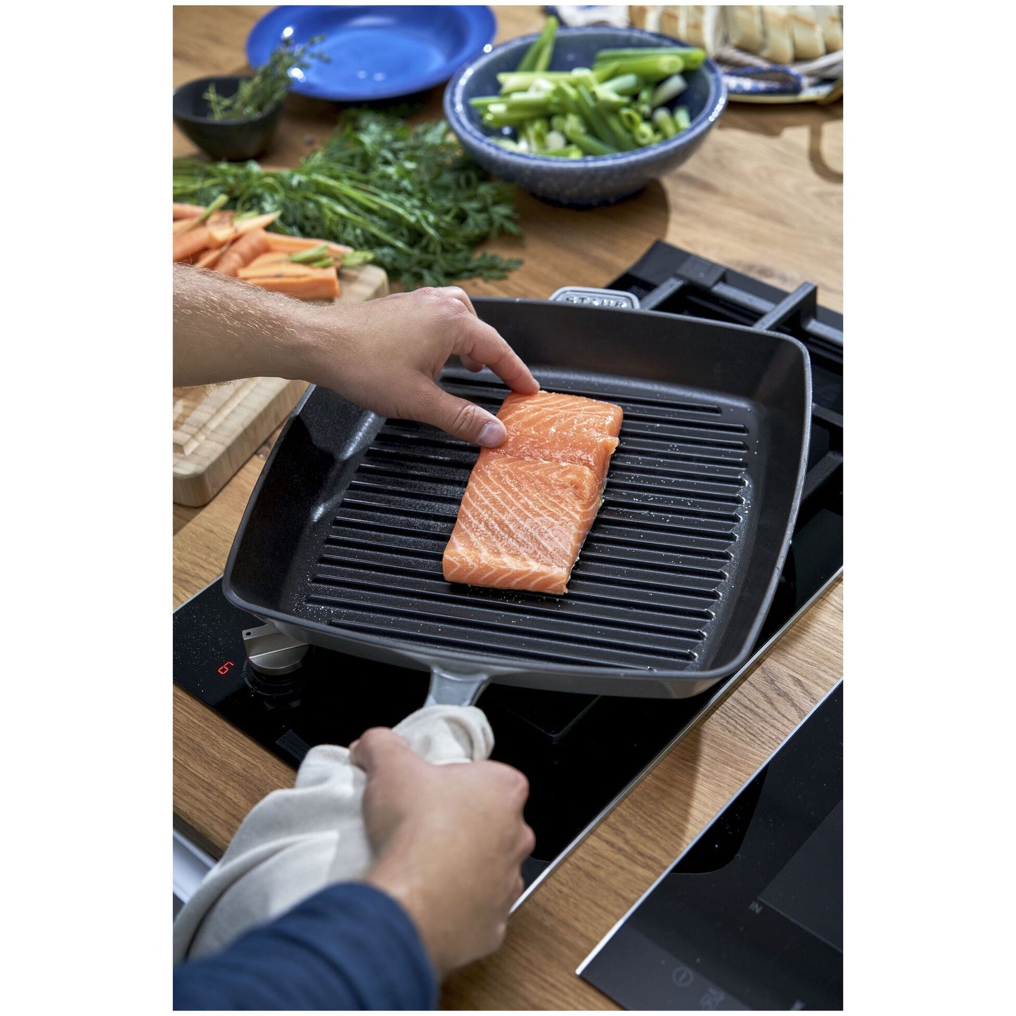 Staub Cast Iron 12" Square Grill Pan (8 colors)