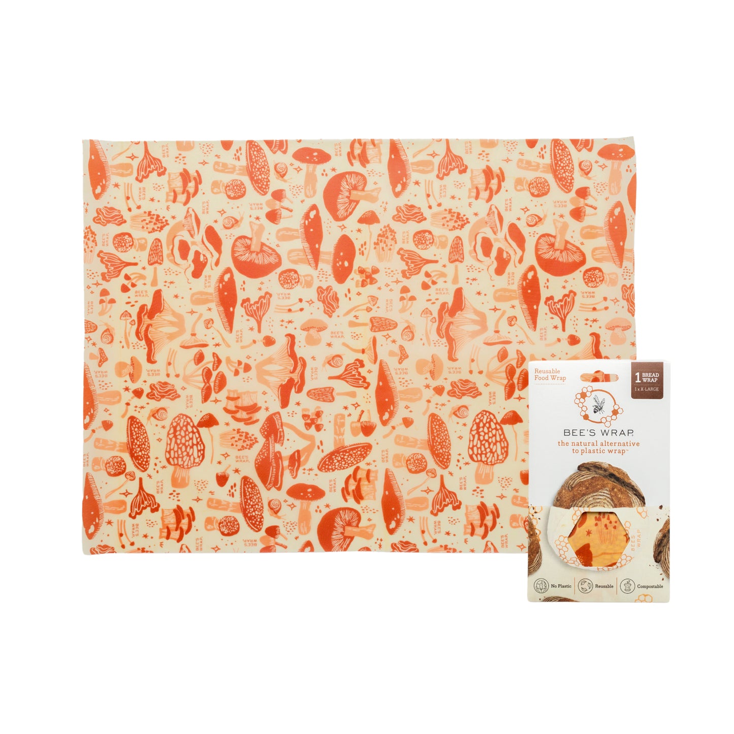 Bee's Wrap Beeswax Food Wrap - Bread Wrap (4 designs)