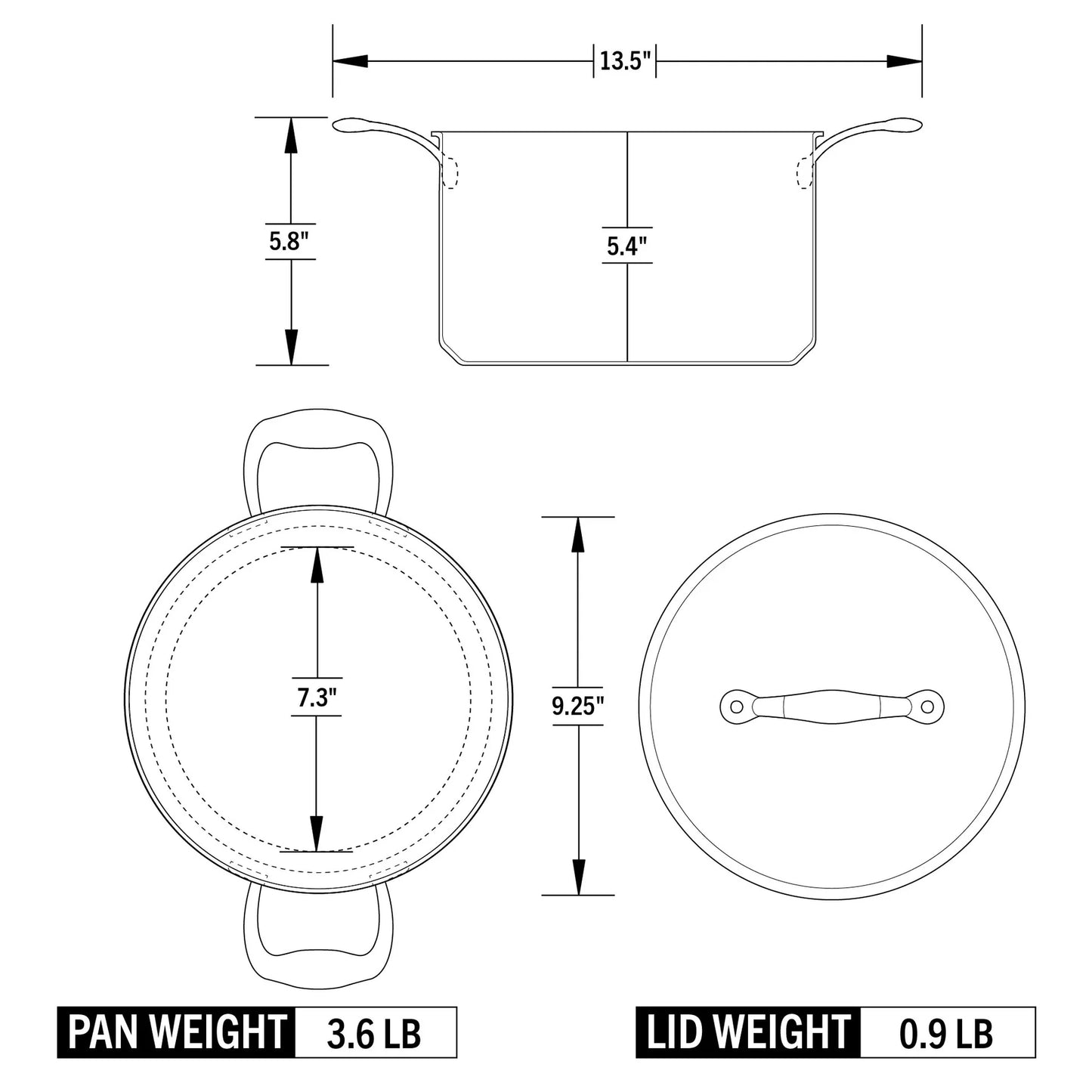 Heritage Steel Eater Series Sauce Pot & Lid (5 Quart)
