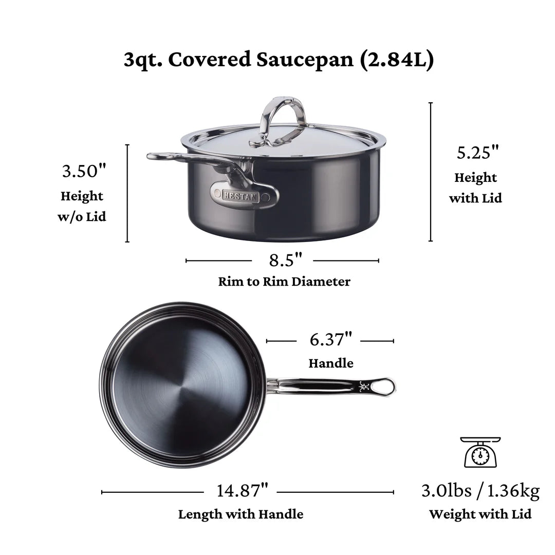 Hestan NanoBond Titanium Sauce Pan (3-Quart)