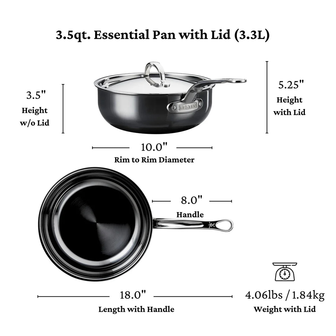 Hestan NanoBond Titanium Essential Pan (3.5-Quart)