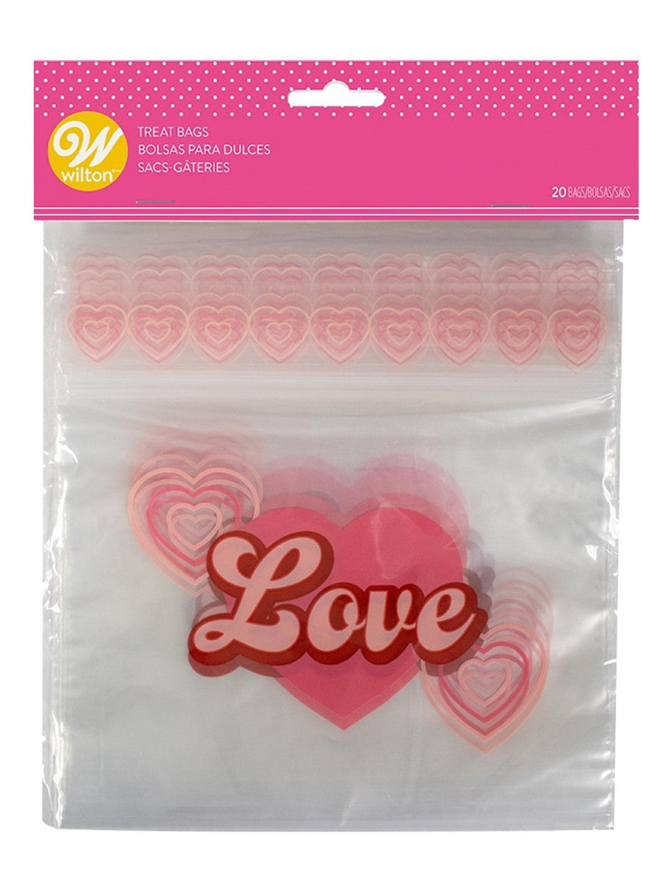 Wilton Valentines Resealable Treat Bags (2 designs)