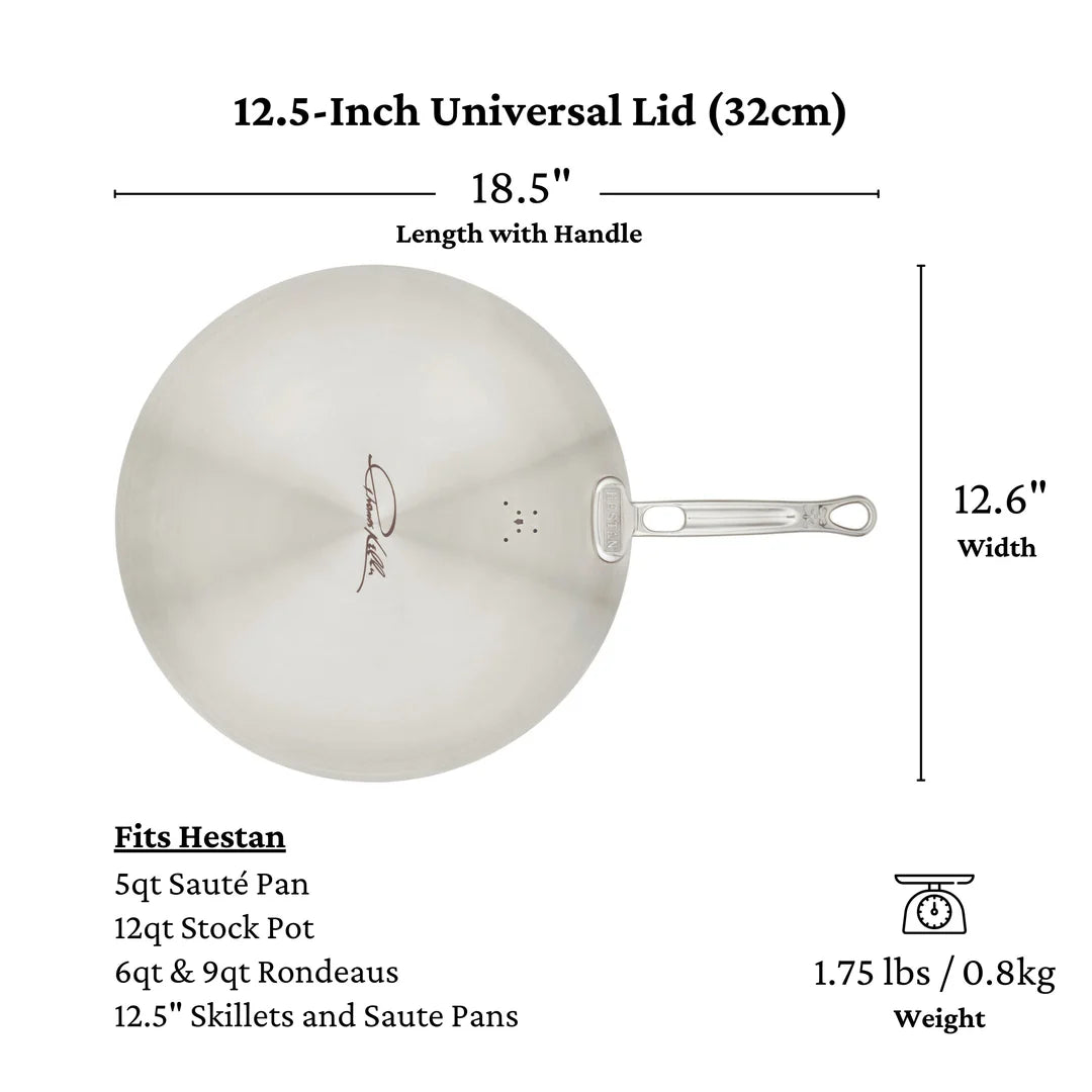 Hestan Thomas Keller Insignia Commercial Clad Stainless Steel 12.5" Lid (RAINCHECK)