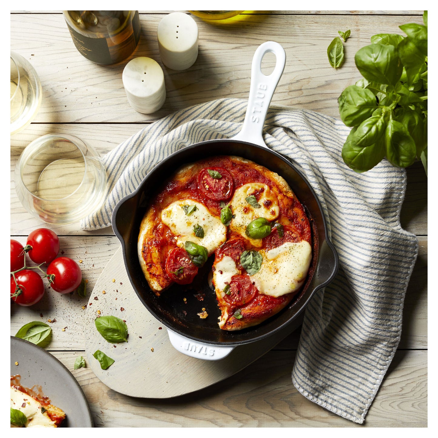 Staub Cast Iron 8.5" Deep Fry Pan Skillet (6 colors)
