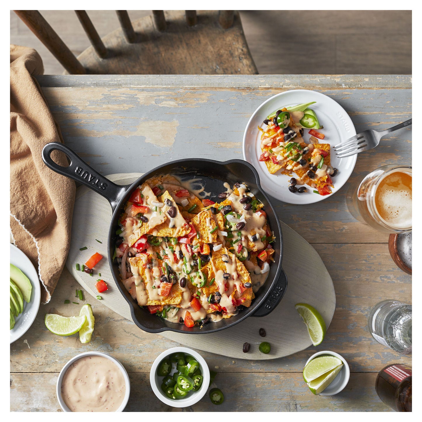 Staub Cast Iron 8.5" Deep Fry Pan Skillet (6 colors)