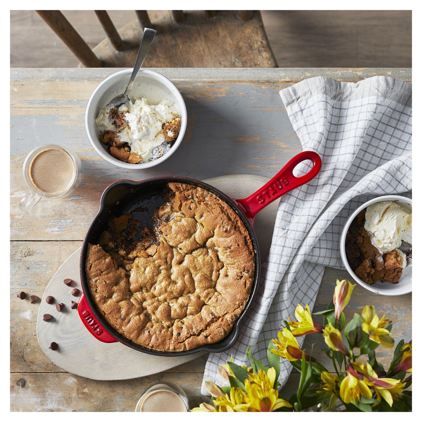Staub Cast Iron 8.5" Deep Fry Pan Skillet (6 colors)