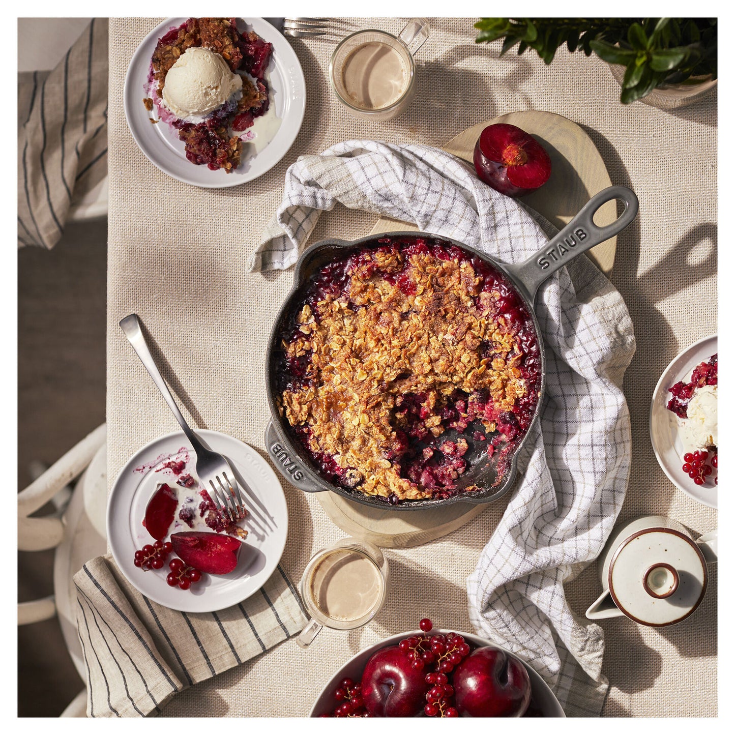 Staub Cast Iron 8.5" Deep Fry Pan Skillet (6 colors)