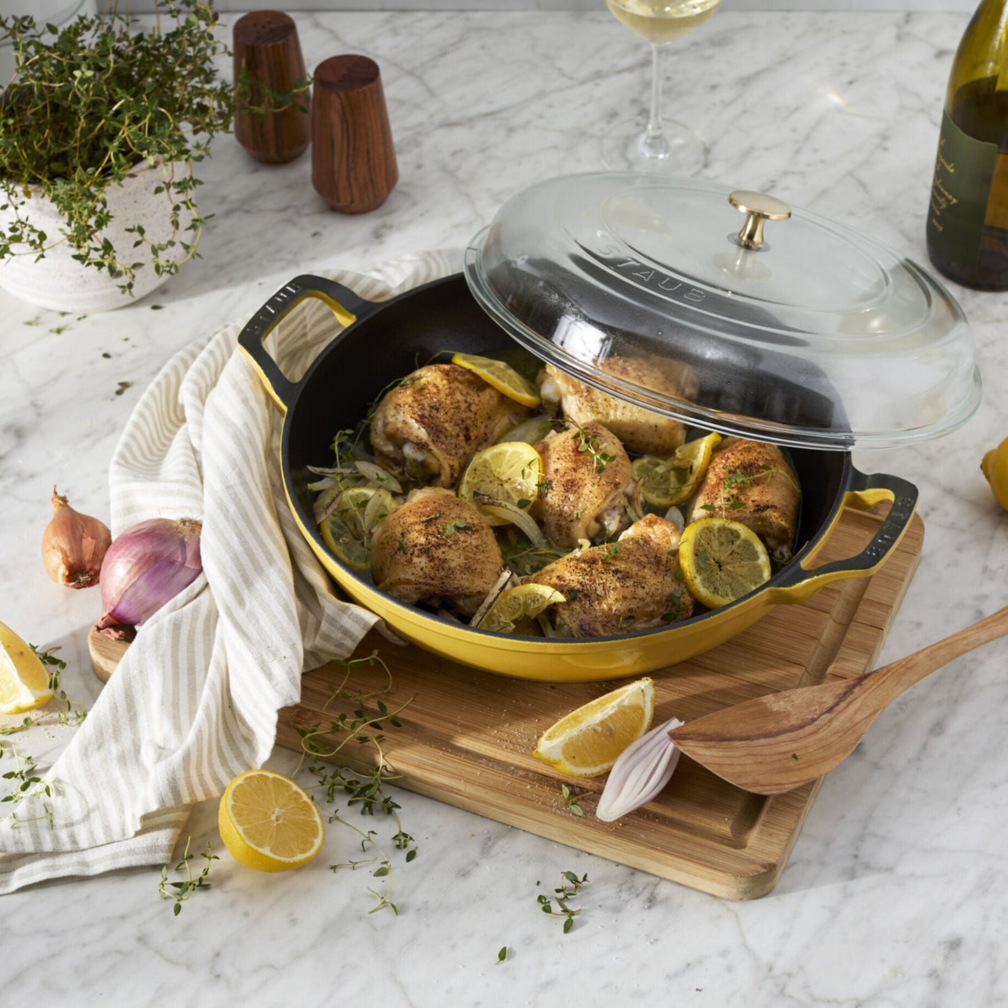 Staub Cast Iron 12" Braiser with Glass Lid (10 Colors)