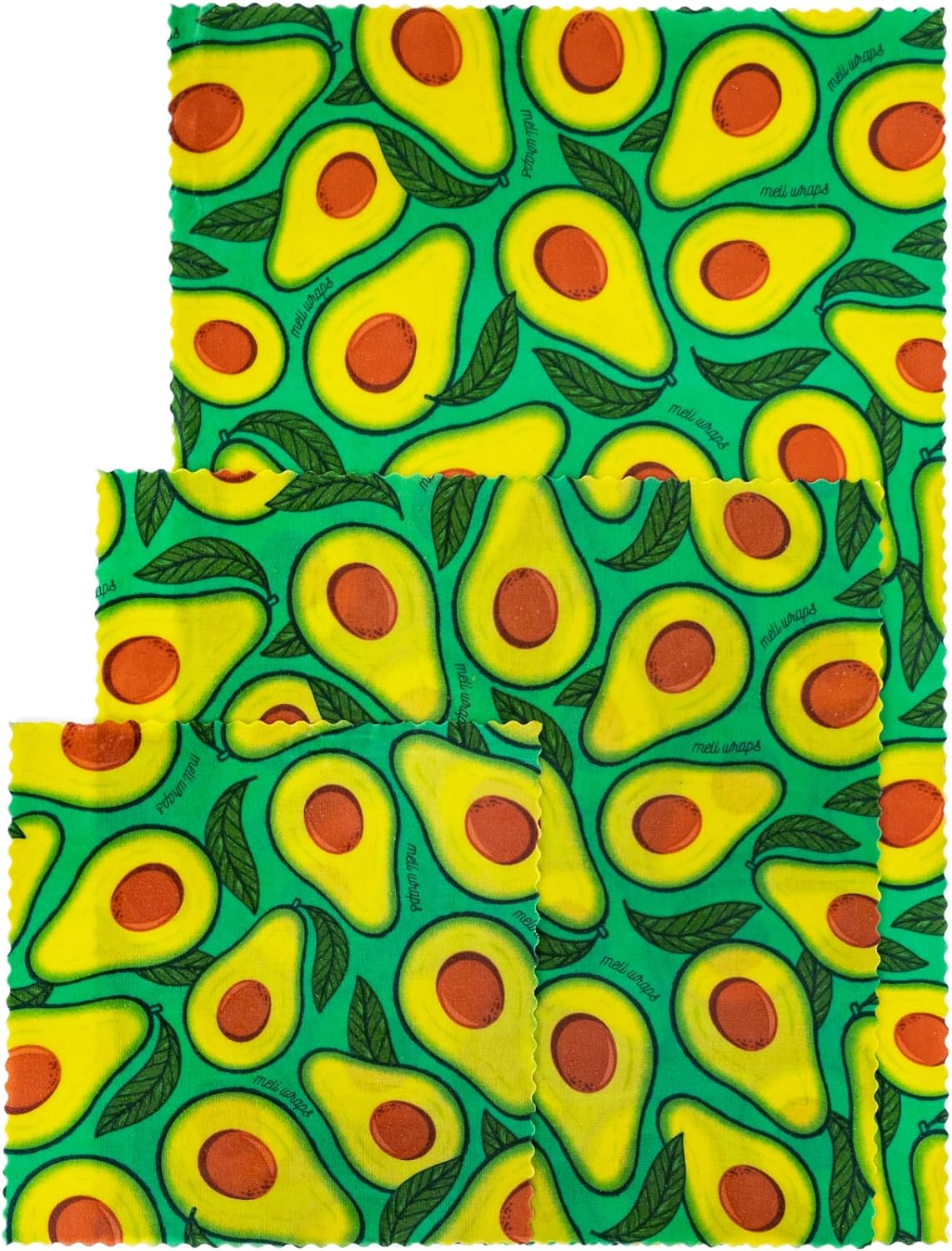Meli Wraps Beeswax Food Wrap - 3 size pack (10+ designs)
