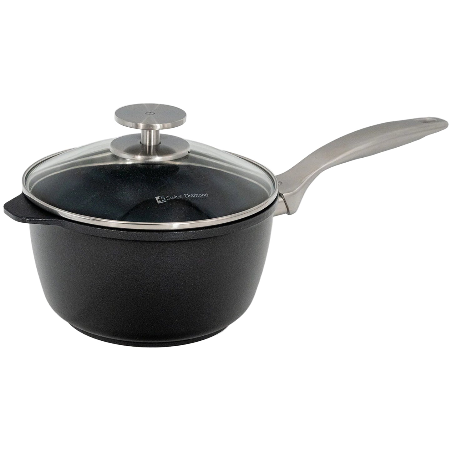 Swiss Diamond CXD Induction Sauce Pan with Lid (2.2 Qt)