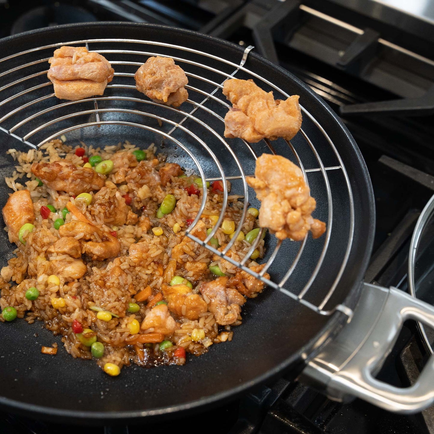Swiss Diamond CXD Induction Wok with Lid (12.5 inches)