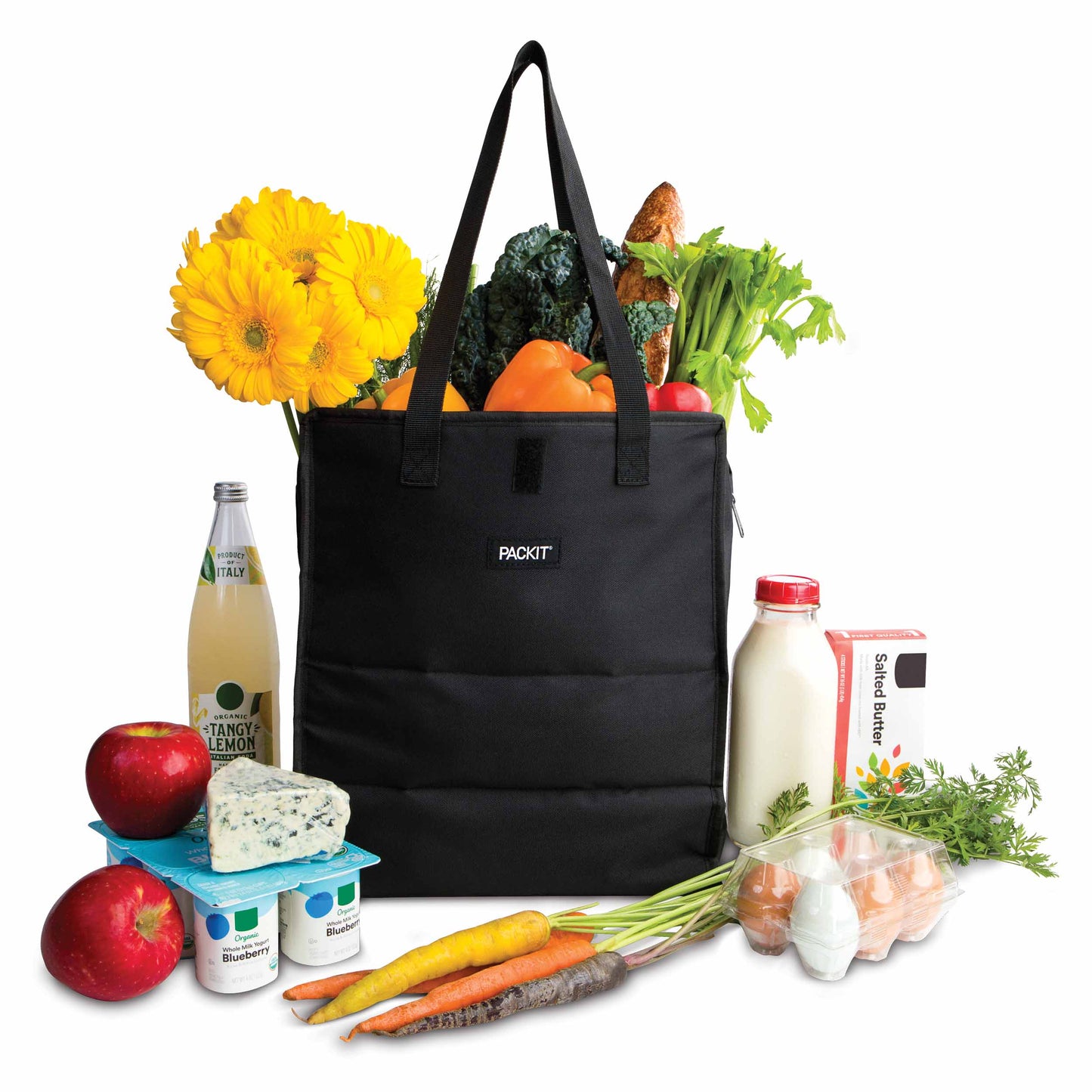 PackIt Freezable Grocery Tote Bag (3 designs)