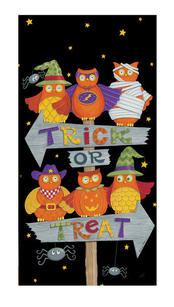 Trick or Treat Owl Towel