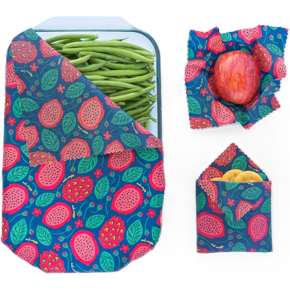 Meli Wraps Beeswax Food Wrap - 3 size pack (10+ designs)