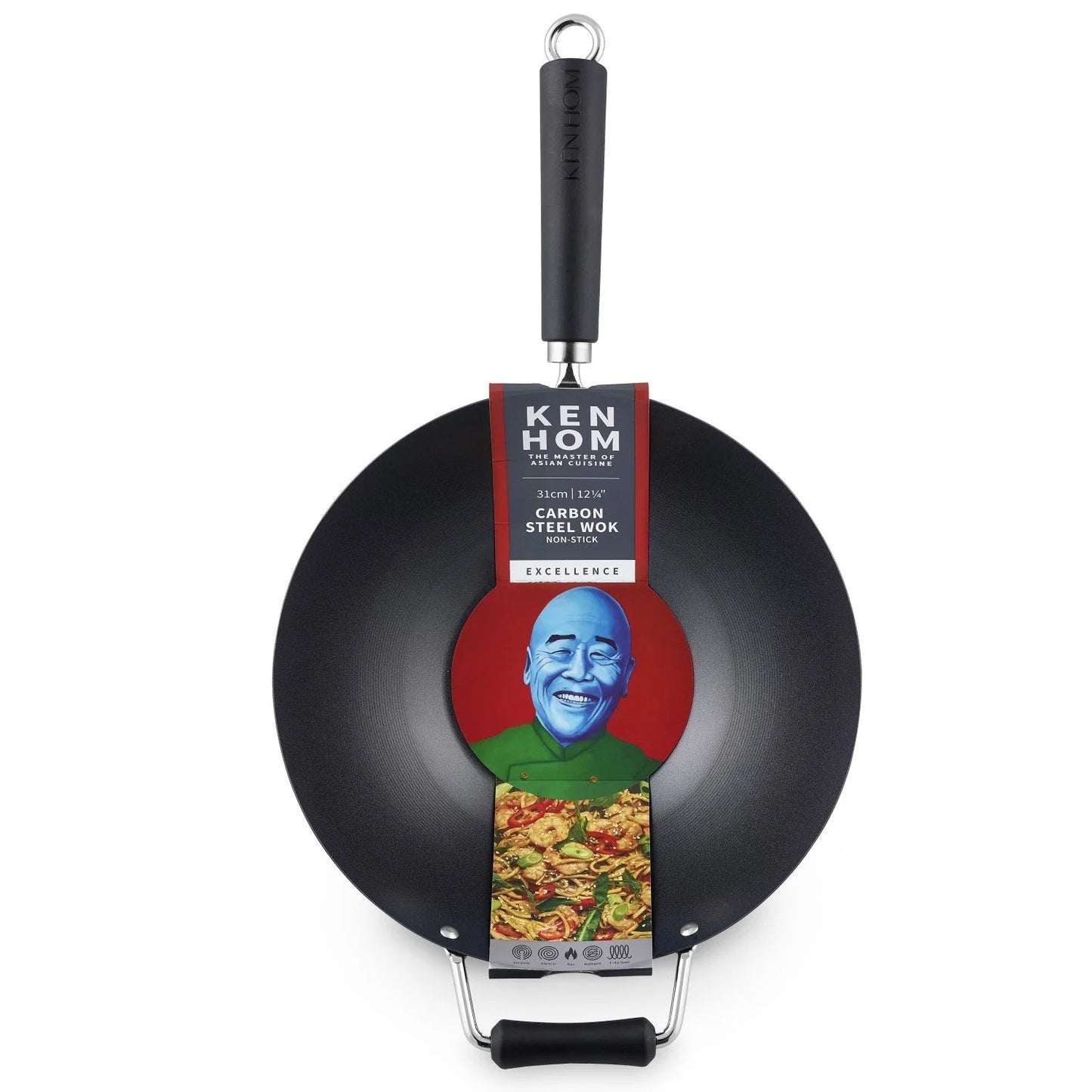 Ken Hom Non-Stick Carbon Steel Wok (12") (RAINCHECK)