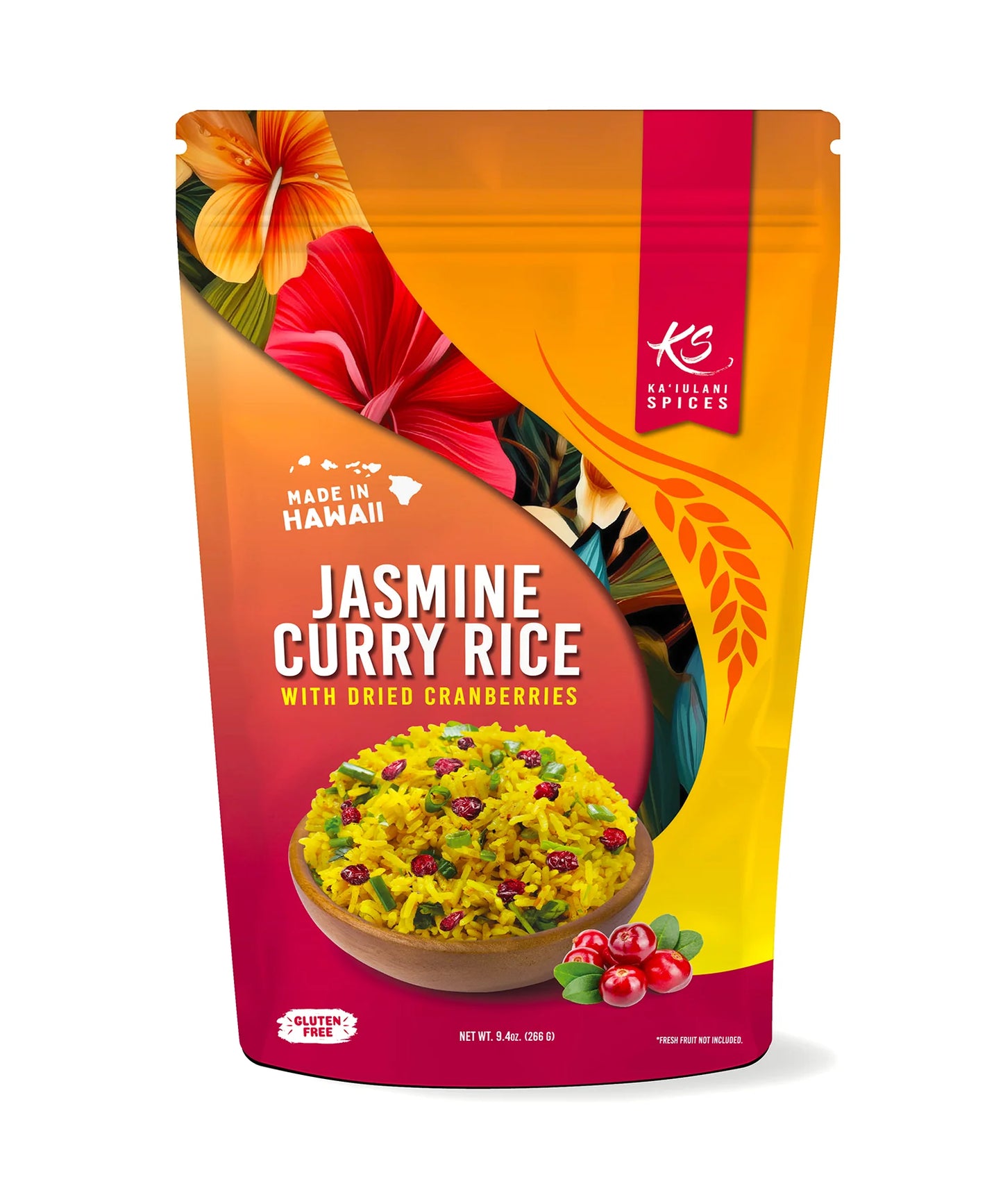 Ka'iulani Cranberry Curry White Rice Kit (9.4 oz. or 16 oz.) - Made in Hawai'i