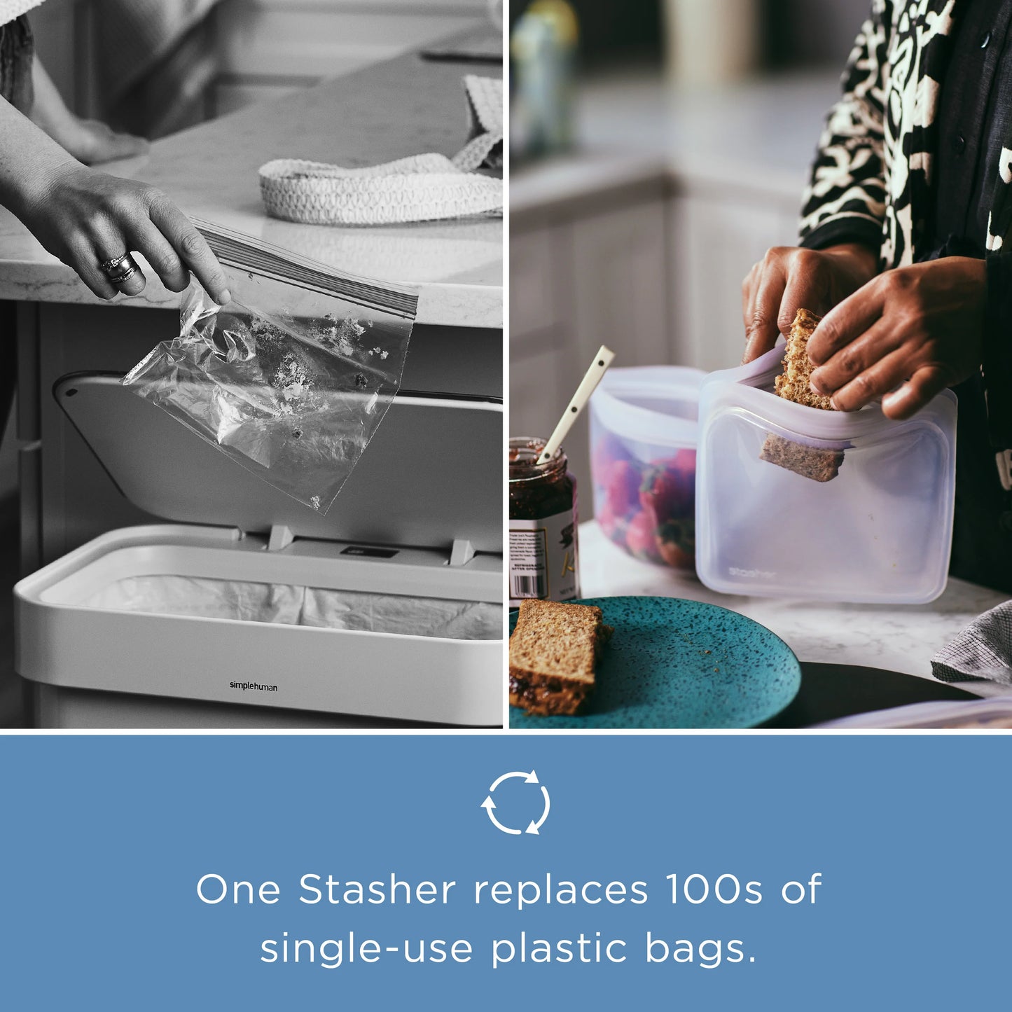 Stasher Sandwich Bag (6 colors)