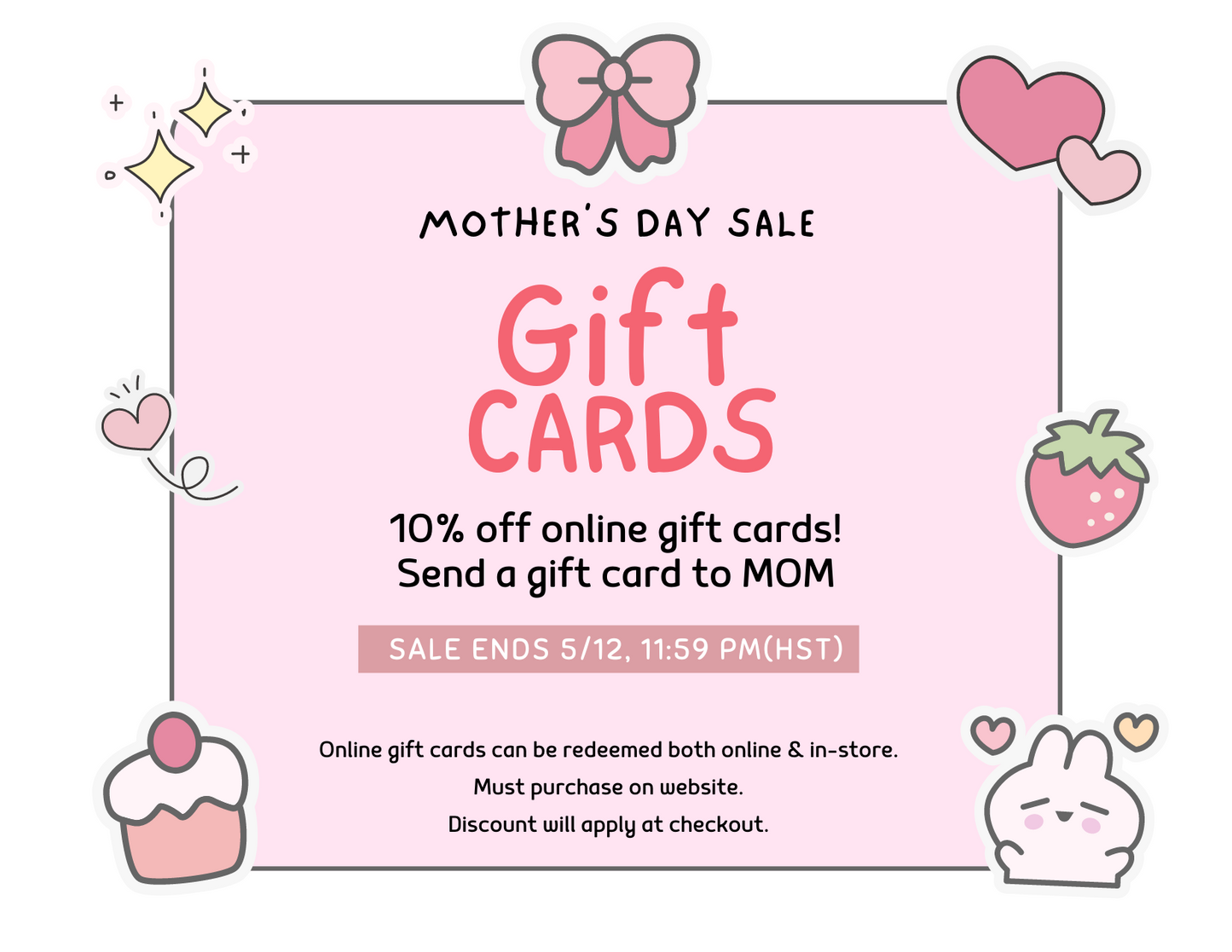 Gift Cards (In-store & Online)