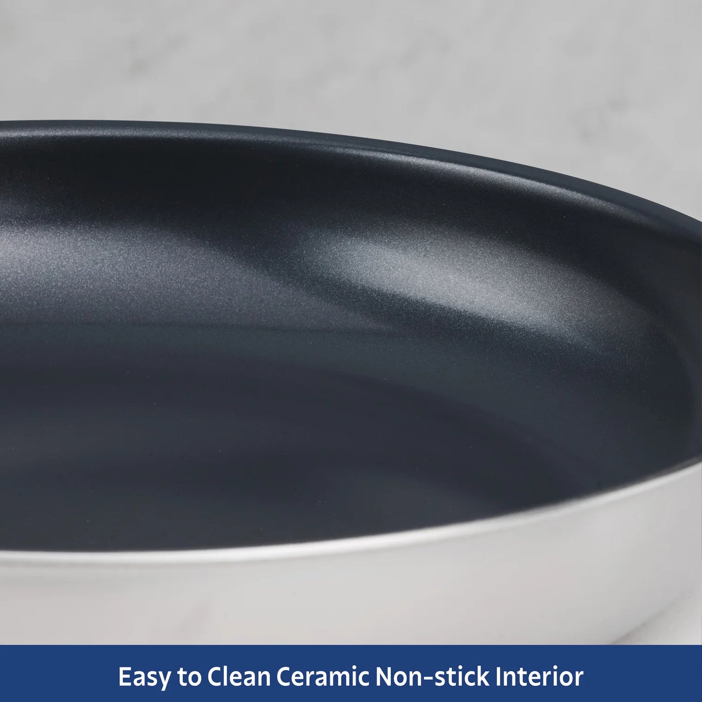 Tramontina Tri-Ply Clad Stainless Steel Ceramic Frying Pan (12")