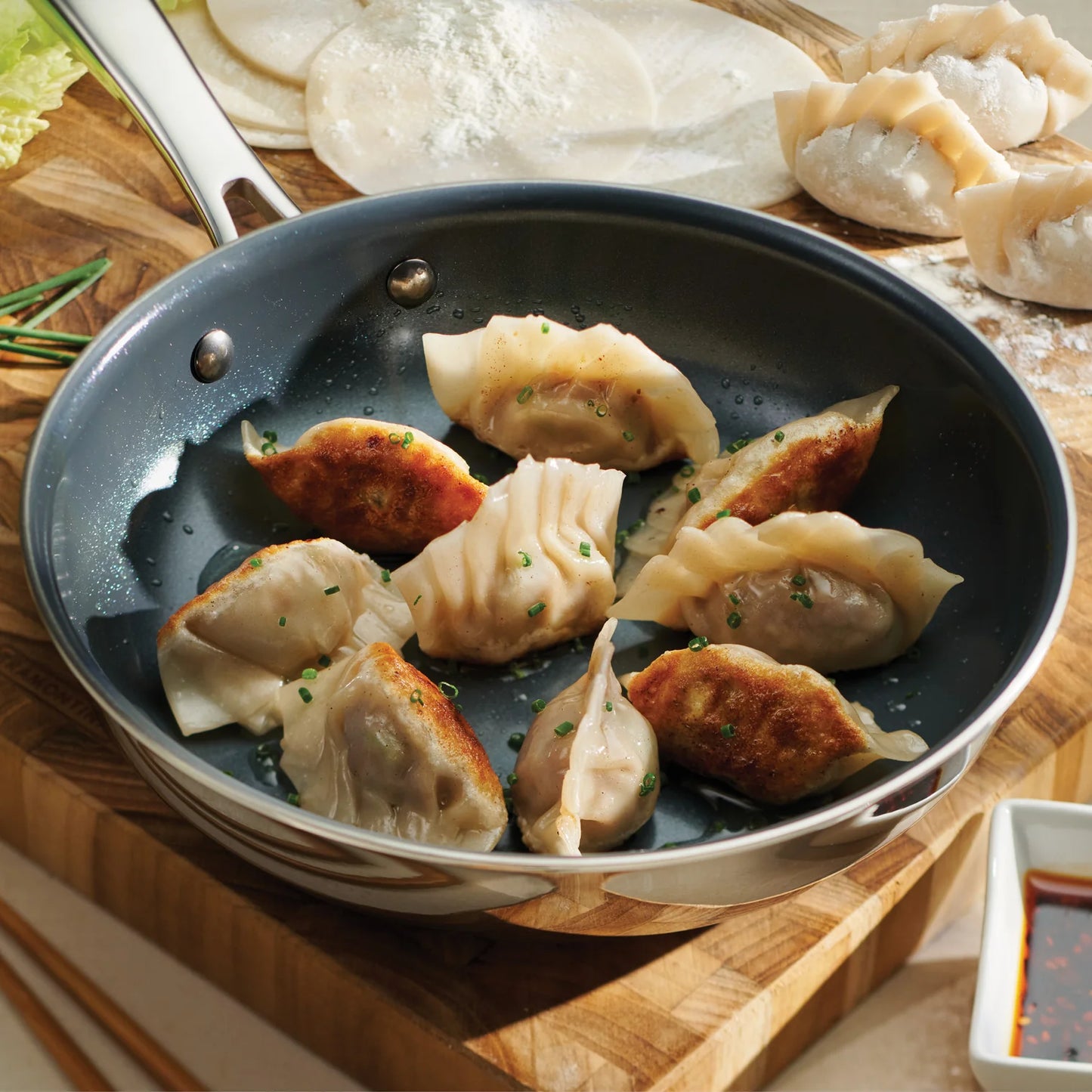 Tramontina Tri-Ply Clad Stainless Steel Ceramic Frying Pan (8")