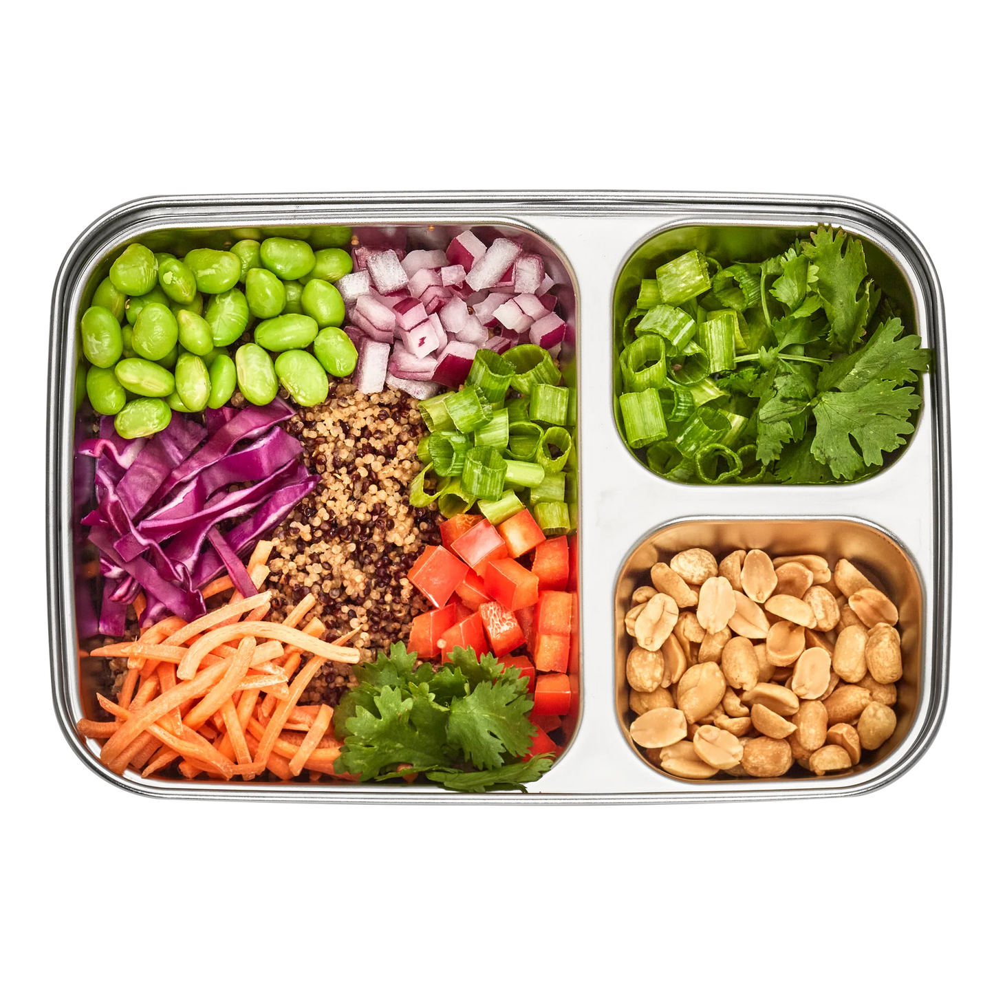 U-Konserve Rectangle Divided Food-Storage Container 24 oz.