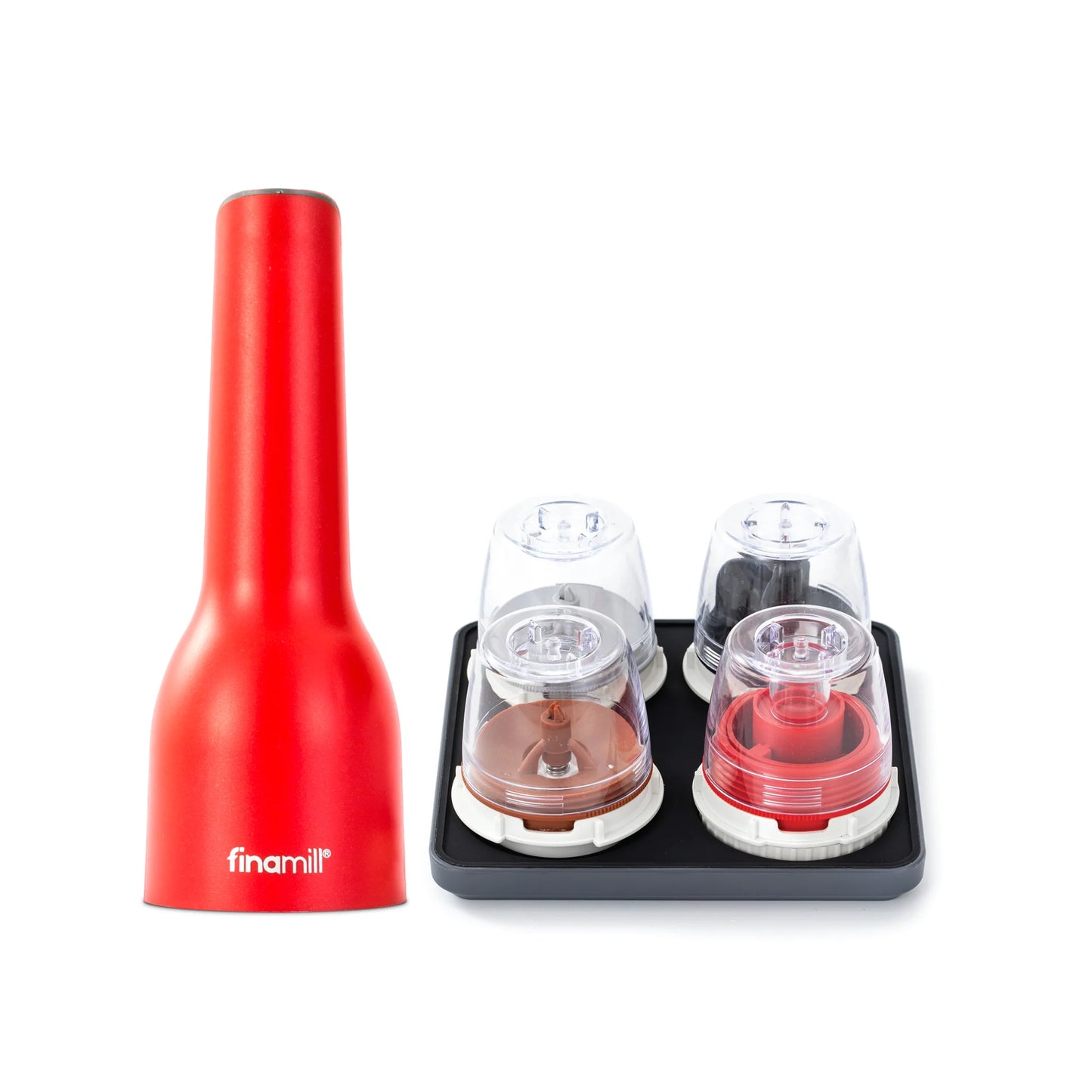 FinaMill Ultimate Rechargeable Spice Grinder 6-Piece Set (3 colors)