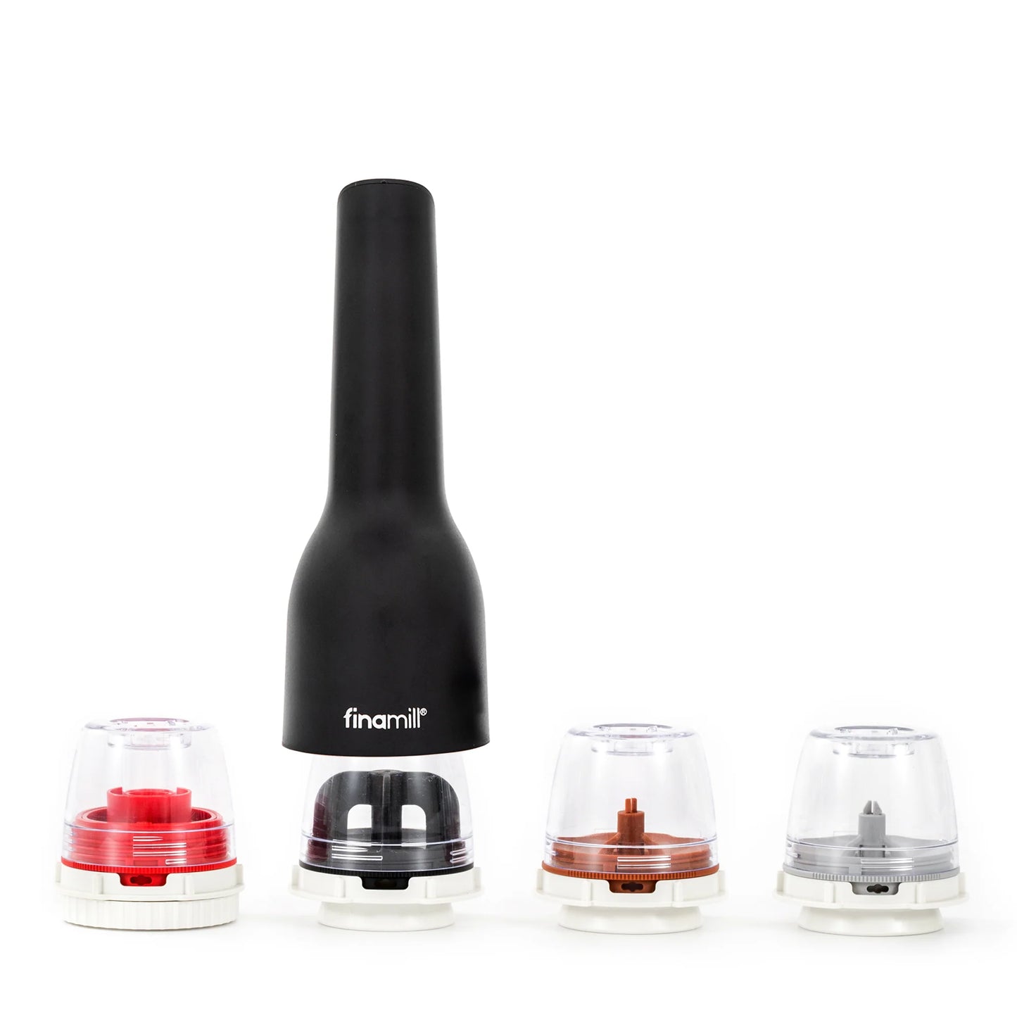 FinaMill Ultimate Rechargeable Spice Grinder 6-Piece Set (3 colors)