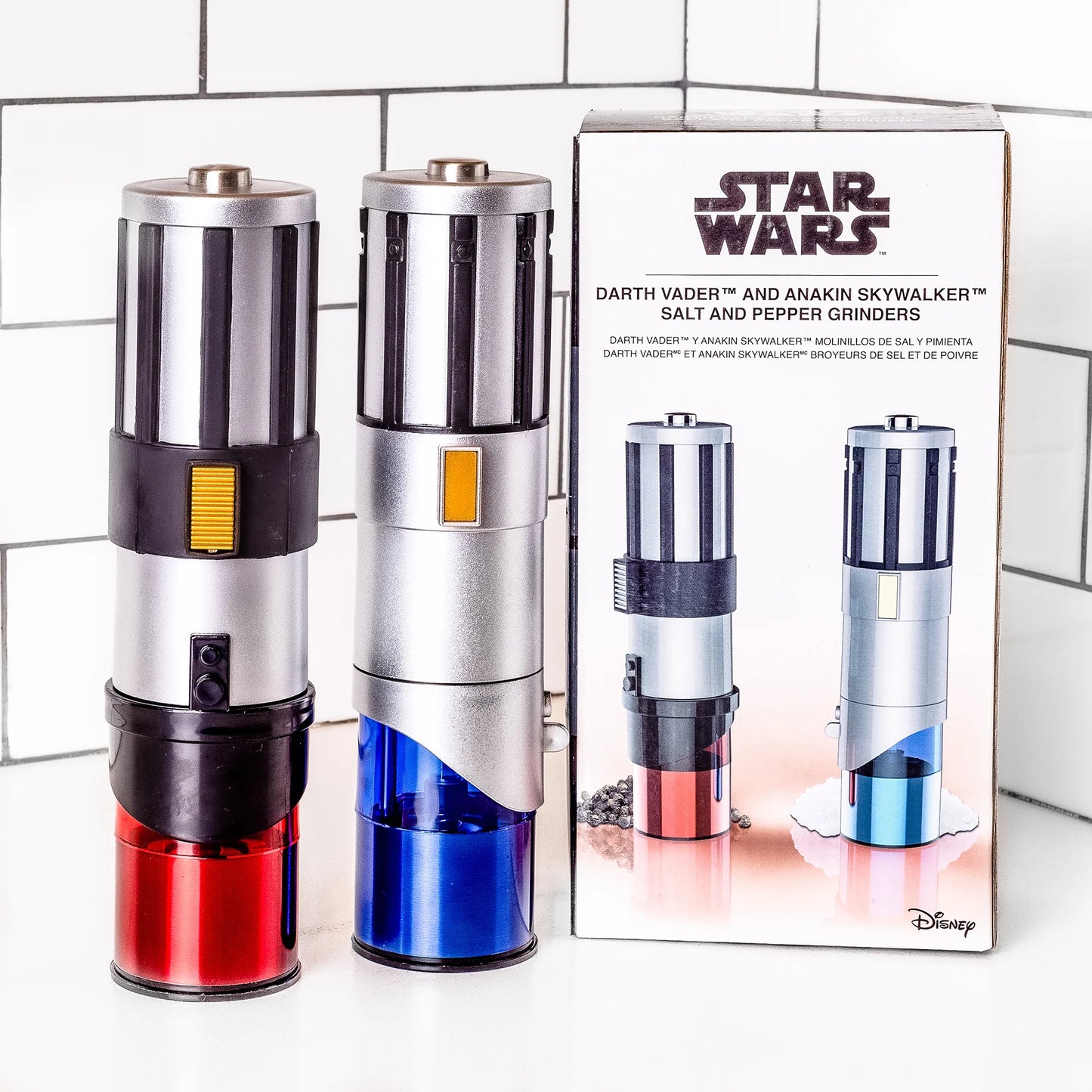 Star Wars Lightsaber Electric Salt & Pepper Mill Grinder Set