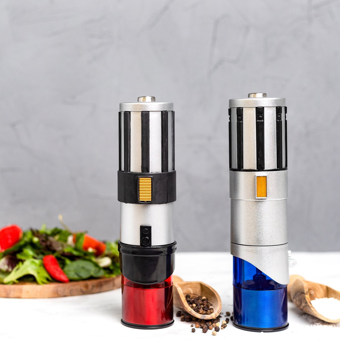 Star Wars Lightsaber Electric Salt & Pepper Mill Grinder Set