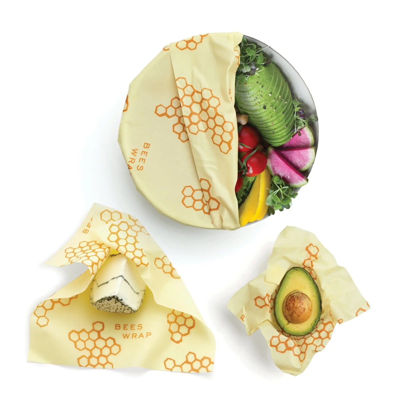 Bee's Wrap Beeswax Food Wrap - 3 Size Pack (5 designs)