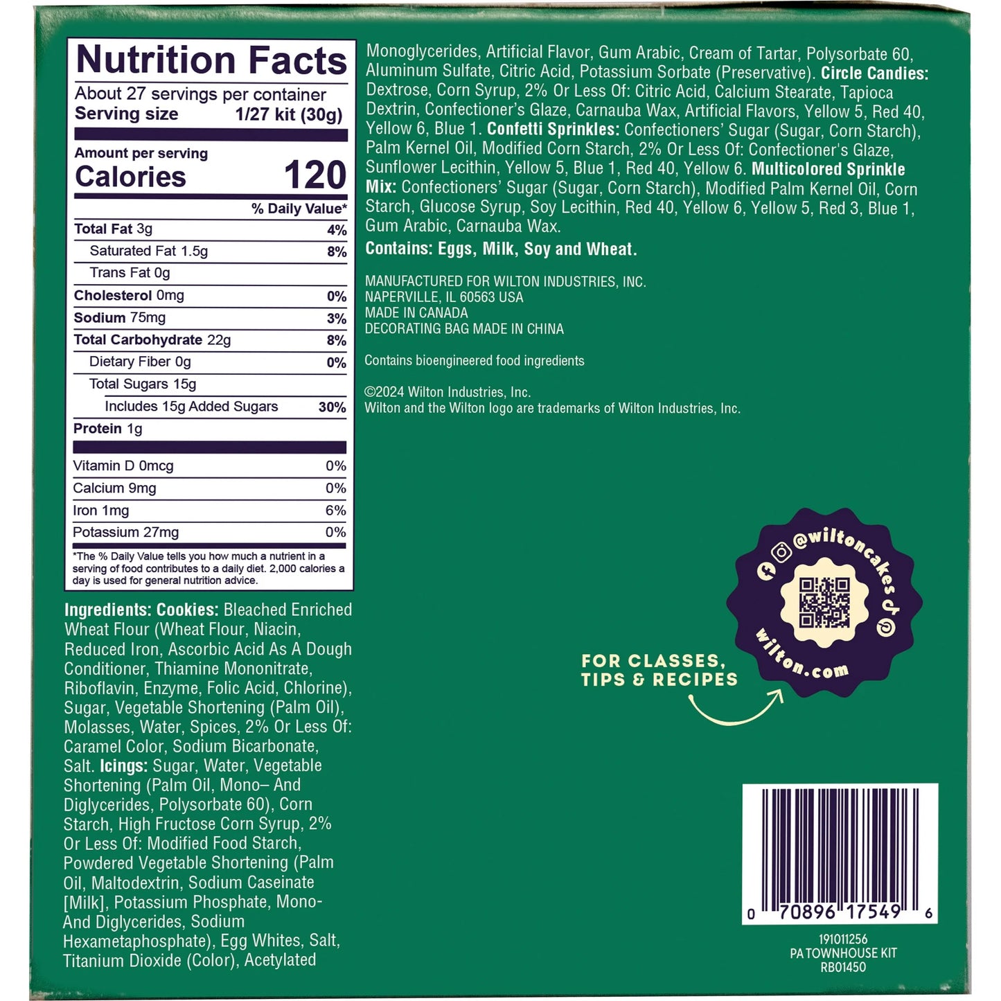 Wilton Christmas Gingerbread Prebuilt Townhouse, 6-Piece