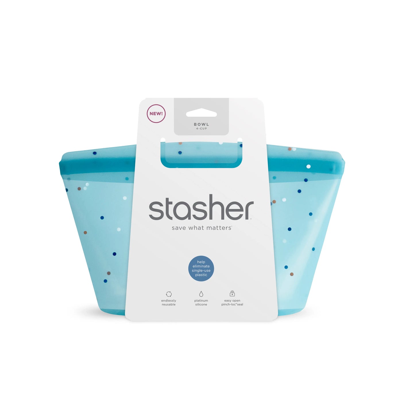 Stasher 4-Cup Bowl (2 colors)
