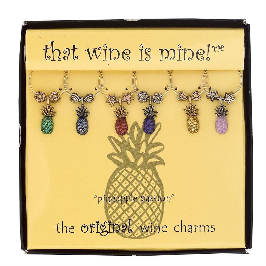 6-Piece Painted Wine Charms (7 styles)