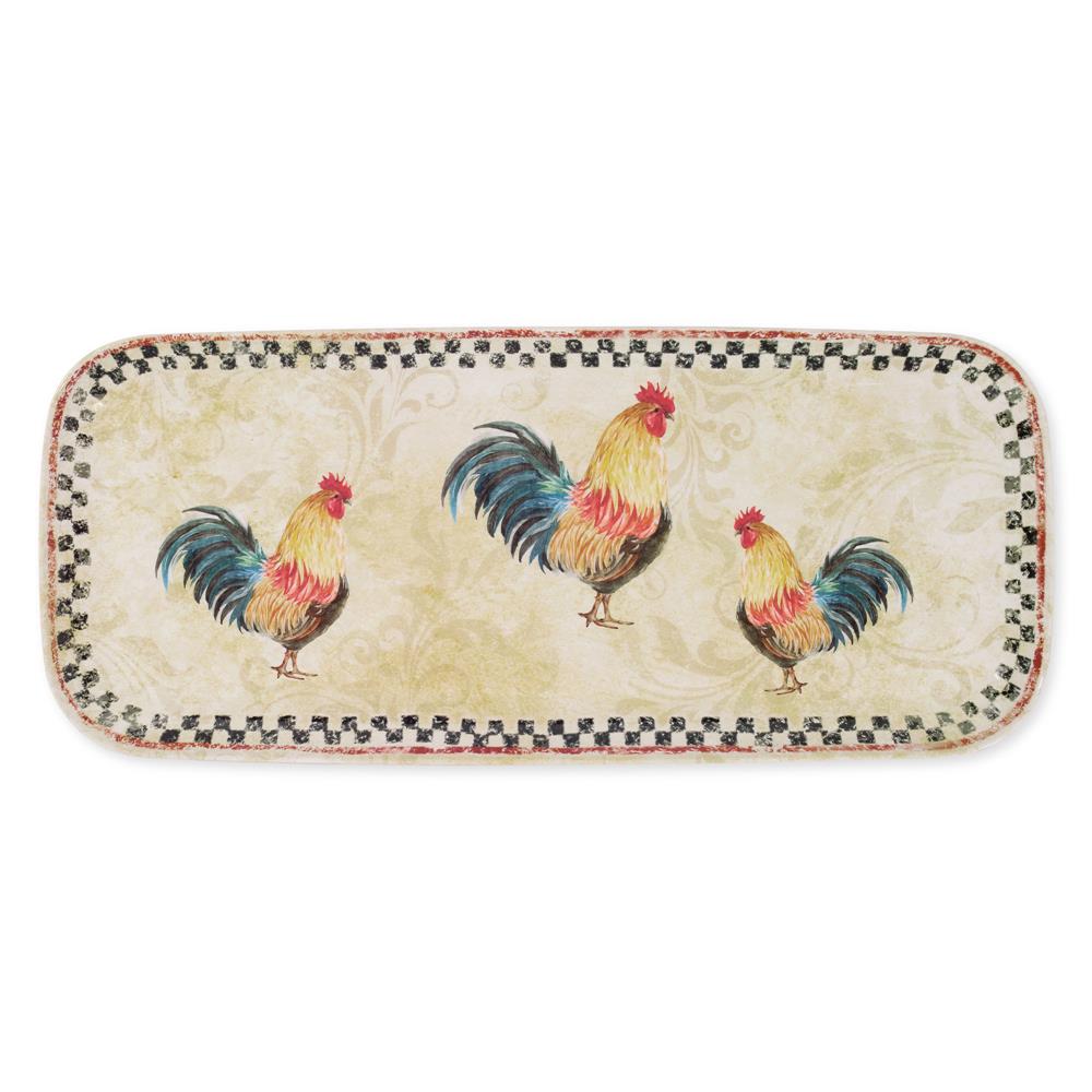 Decorative Melamine Rectangular Tray (10+ designs)
