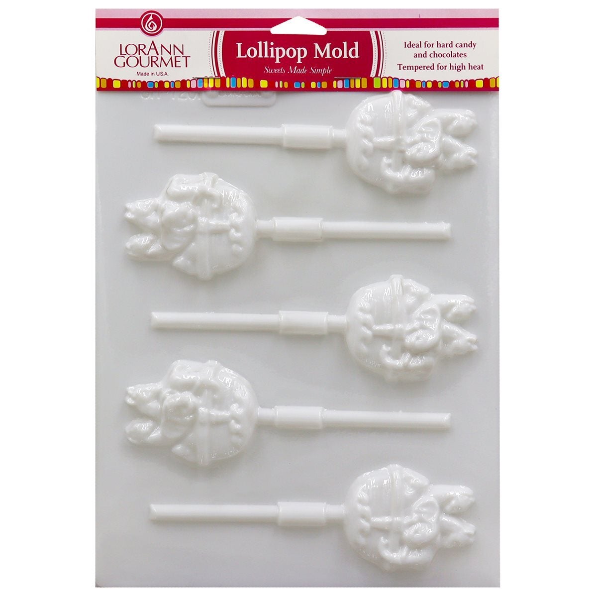 LorAnn Gourmet Lollipop Sheet Molds (15+ designs)