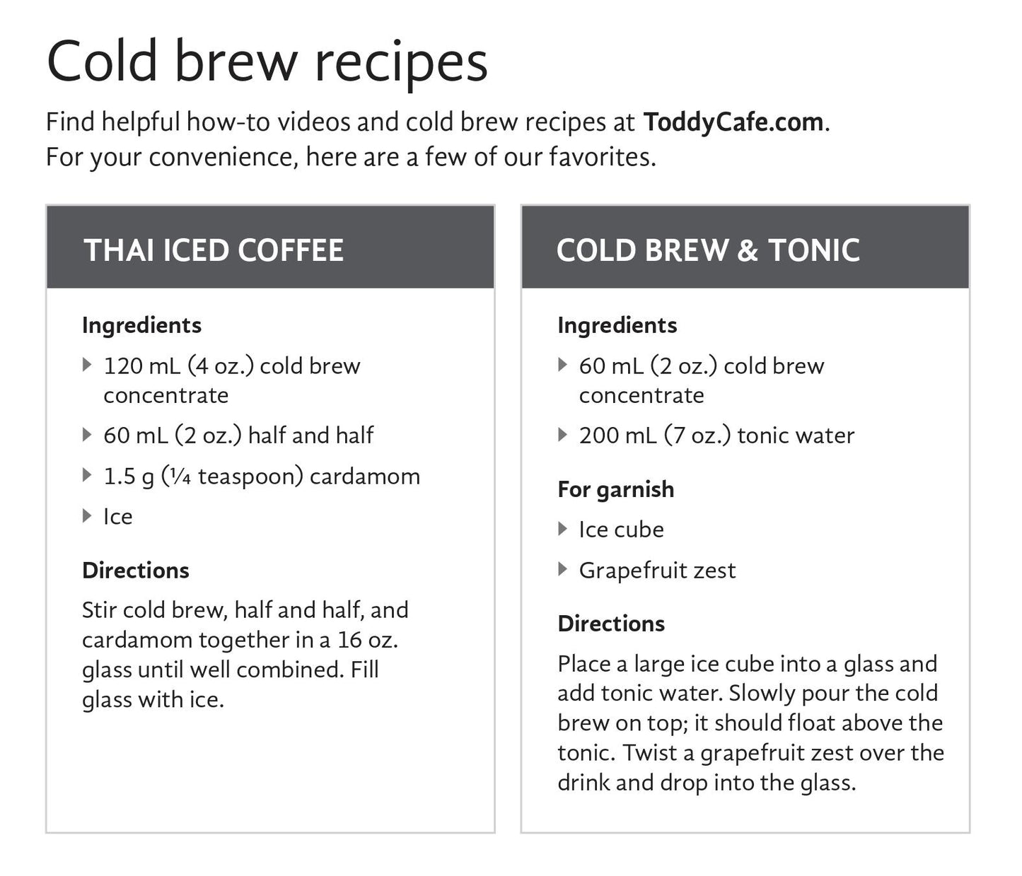Toddy Artisan Small Batch Cold Brewer