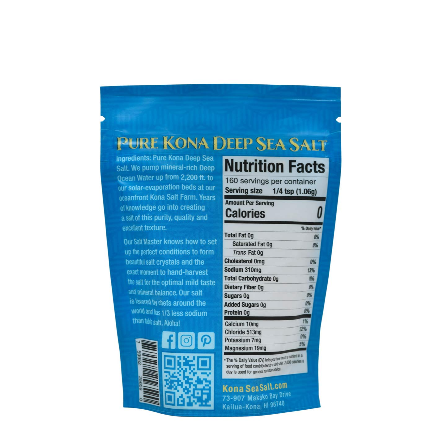 Pure Kona Deep Sea Salt - Medium Grind