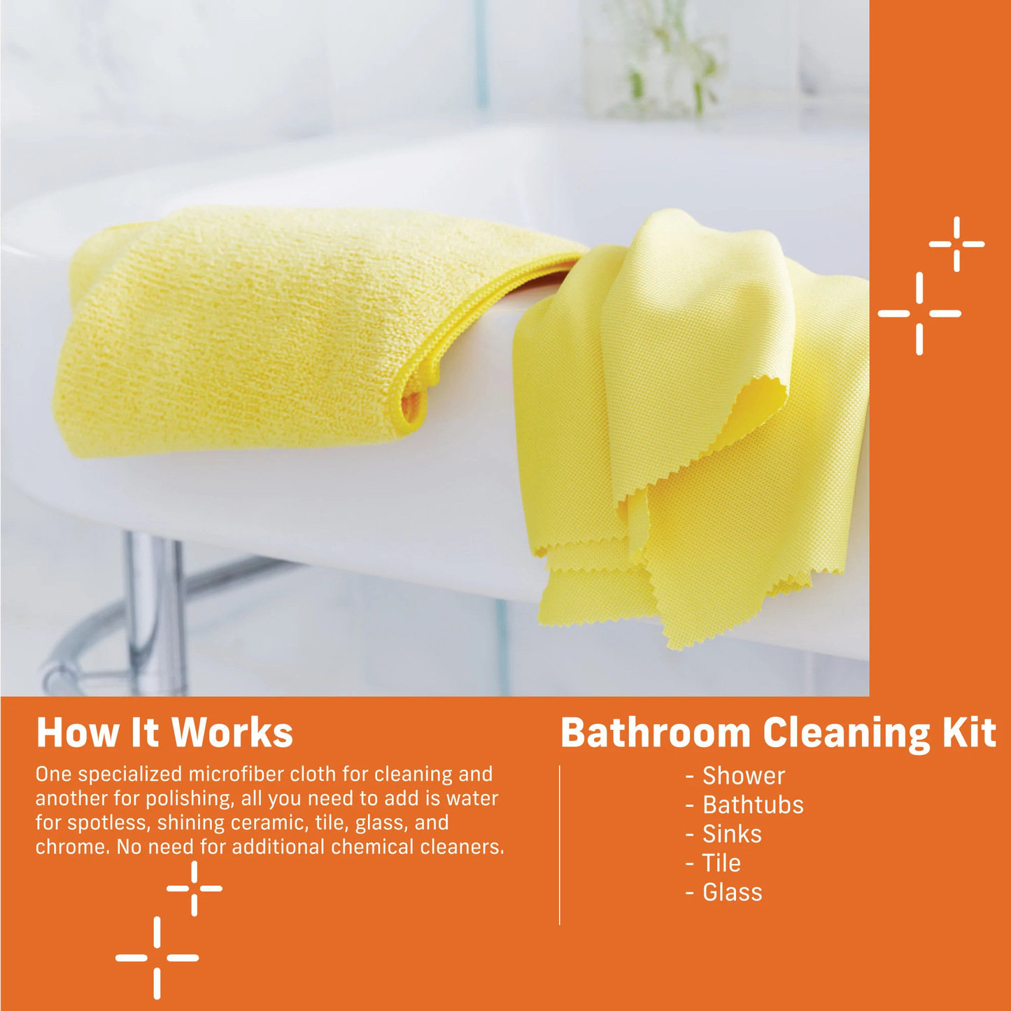 E-Cloth Bathroom Cleaning Kit (Set of 2)