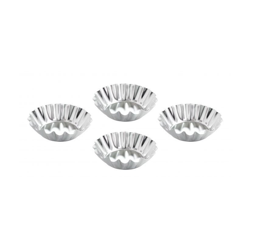 Fluted Round Tartlet Mold, 3in, Set of 4