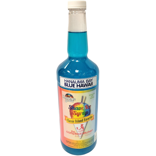 The Compleat Kitchen Shave Ice Syrup - Hanauma Bay Blue Hawaii